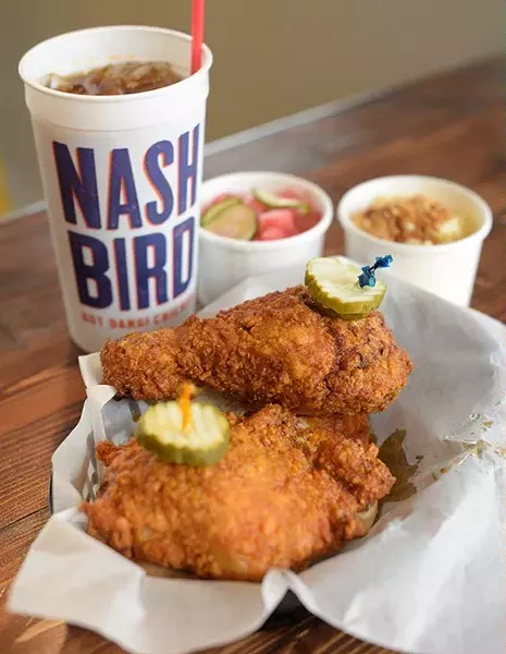 Fried-chicken basket at Nashbird, Thursday, Aug. 24, 2017. - GARETT FISBECK