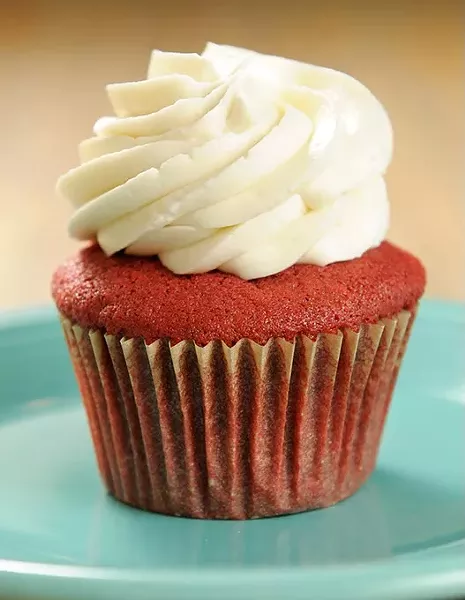 Red velvet cupcake at Crimson & Whipped Cream in Norman, Tuesday, July 21, 2015. - GARETT FISBECK