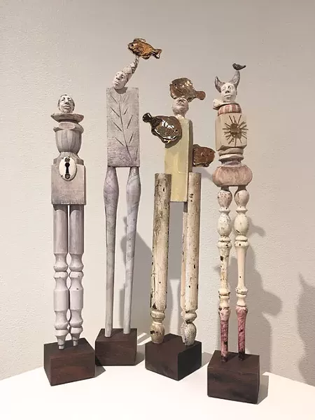 John Wolfe sculptures are available for purchase at Christmas at the Elms. | Photo JRB Art at the Elms / provided