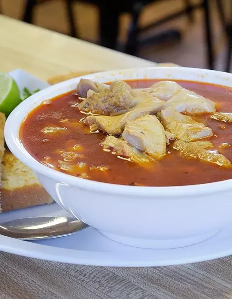 Menudo at Taqueria El Rey, Monday, Oct. 3, 2016. - GARETT FISBECK