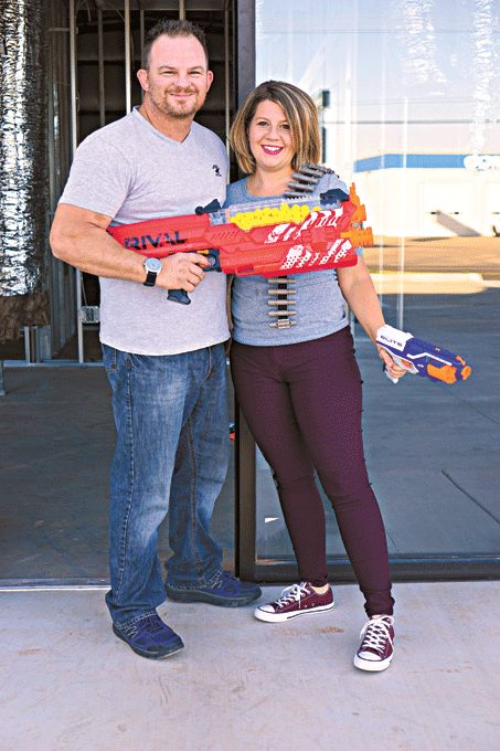 from left Nathan and Nichole Dill opened Turf Wars in early November. | Photo Megan Nance