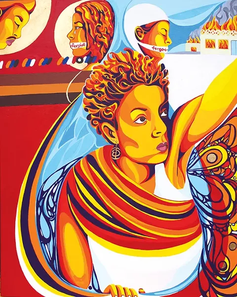 “The Flood Will Not Suppress Me” by Ebony Iman Dallas - PROVIDED