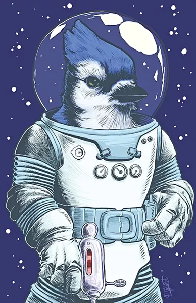 "Captain Galactibeak" by Jerry Bennett - PROVIDED