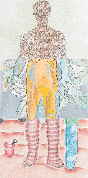 Exquisite Corpse combines a total of 60 Oklahoma artists. - PROVIDED