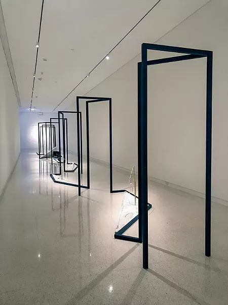 Daren Kendall’s Threshold With Me exhibit explores the boundaries and meanings of doorways. - FRED JONES JR. MUSEUM OF ART / PROVIDED
