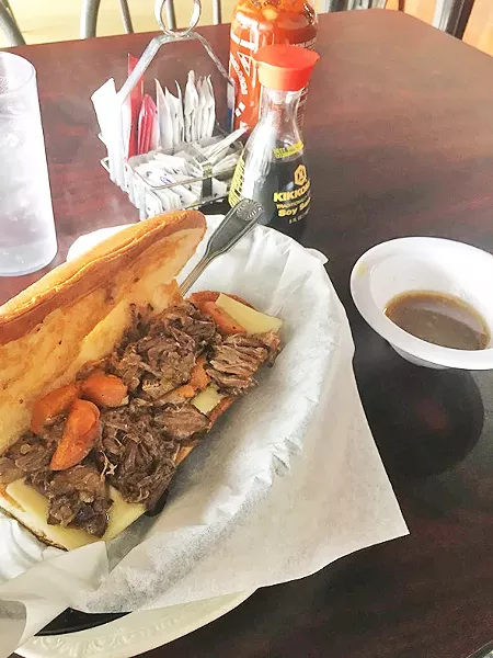 The “Italian” beef sandwich from Alley Café was actually a pot roast sandwich. - JACOB THREADGILL