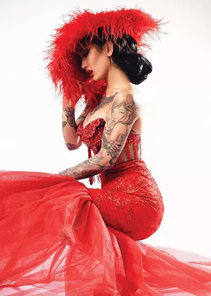 San Francisco, California-based Frankie Fictitious will perform in Oklahoma City for the first time as part of The 7th Annual Oklahoma City Burlesque Festival. - GINA BARBARA / PROVIDED