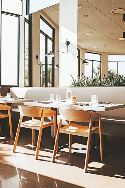 Frida Southwest’s main dining room features modern Southwestern decor. - ALEXA ACE