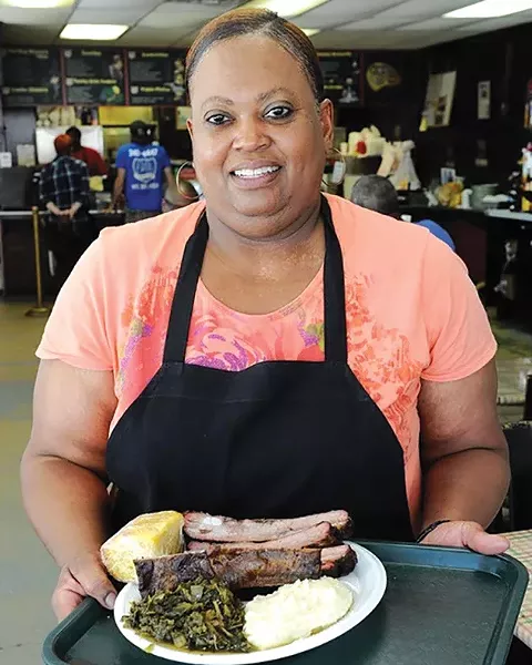 Debra Ivory has owned George’s Happy Hog Bar-B-Q since 2012. - JACOB THREADGILL