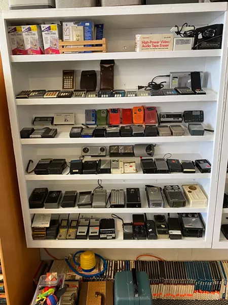 JB’s Analog started at a flea market and now sells vintage electronics and VHS and cassette tapes from its storefront at 5850 NW 50th St. - PETER J. BRZYCKI