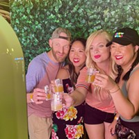 Guests experience the photo booth at the 2021 Oklahoma Brewer’s Fest.