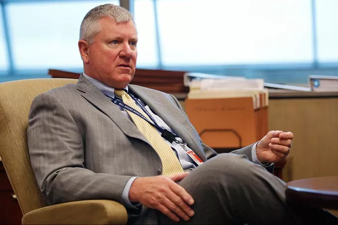 Mark Kranenburg, Airport director, at Will Rogers World Airport in Oklahoma City, Wednesday, April 15, 2015. - GARETT FISBECK