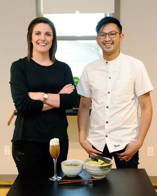 Rachel Cope and Jeff Chanchaleune of Gor? Ramen + Izakaya (Garett Fisbeck)