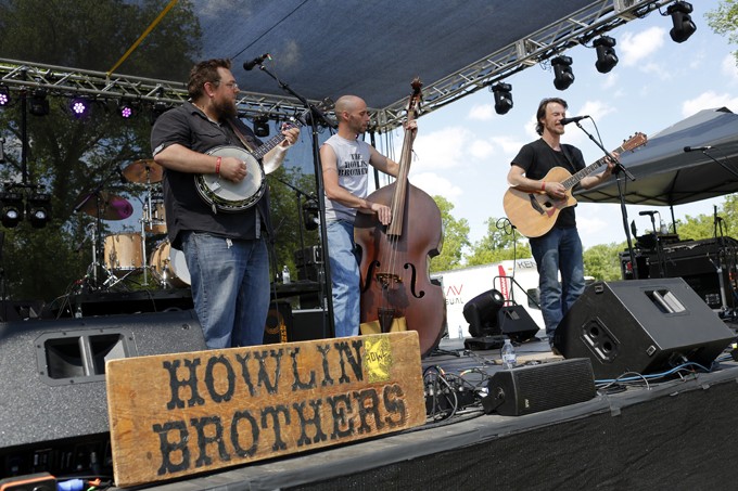 The Howlin' Brothers perform during the Queen of the Prairie festival in Guthrie, Friday, May 1, 2015. - GARETT FISBECK