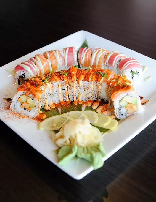 The Crazy Cajun and the Wasabi Roll at Park Harvey Sushi & Sports Lounge in Oklahoma City, Friday, Feb. 12, 2016. - GARETT FISBECK