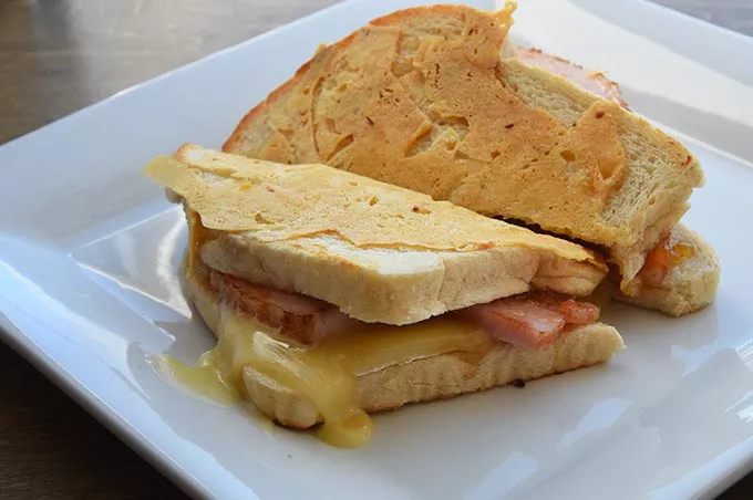 C'est La Brie sandwich at Elemental Coffee. mh