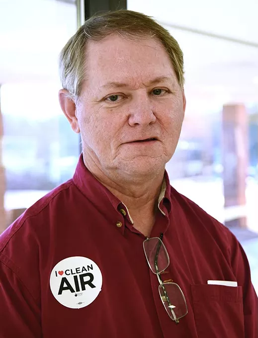 Bobby Williamson, Friends of the Wichita Mountains, during EPA haze hearing and Sierra Club press events, 1-15-15. mh