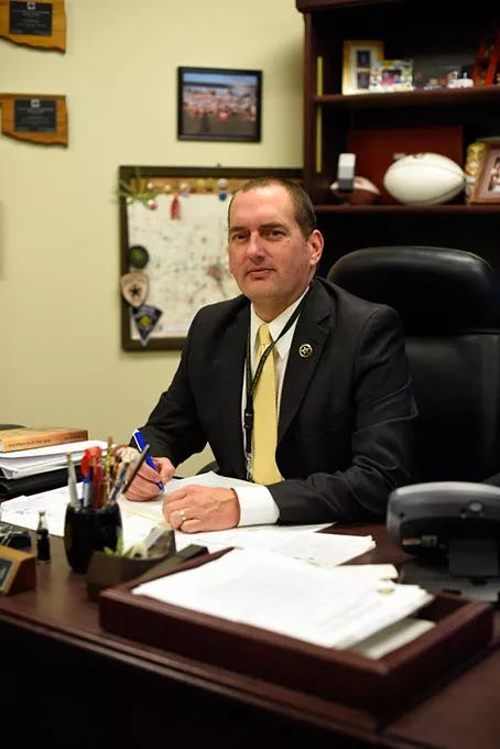 Mark Woodward poses for a photo at the Oklahoma Bureau of Narcotics, Thursday, April 14, 2016. - GARETT FISBECK
