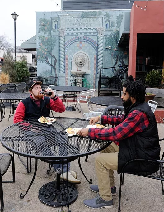 Zedek Shaughnessy and Alano McClain at Sauced on the Paseo, Friday, Jan. 22, 2016. - GARETT FISBECK