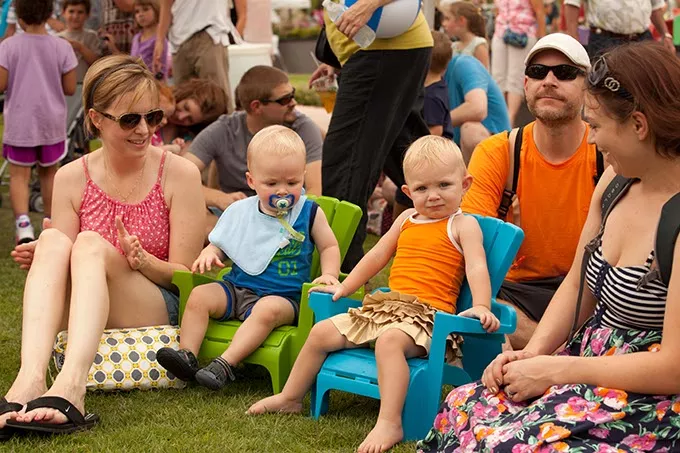 Kids wiggle and sit at last year's Wiggle Out Loud Festival, which is free for every one. - PROVIDED