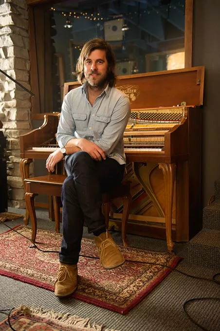 Graham Colton poses for a photo at Lunar Manor Recording Studio in Oklahoma City, Monday, Jan. 19, 201. - GARETT FISBECK