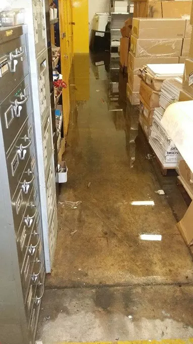 Pictures provided by the Oklahoma County Sheriff's Department show jail flooding in 2015.