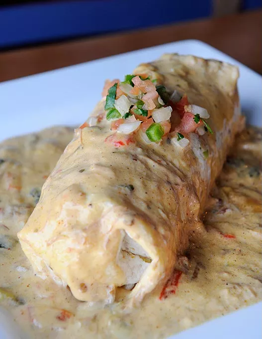 Deburrito at Picasso Cafe in Oklahoma City, Wednesday, March 11, 2015. - GARETT FISBECK