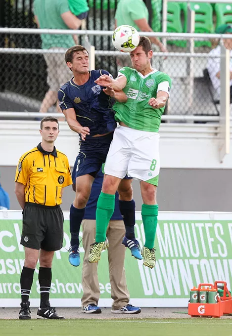 May 31, 2015: The OKC Energy FC plays the Austin Aztex in a USL game at Taft Stadium in Oklahoma City, Oklahoma. - STEVEN CHRISTY