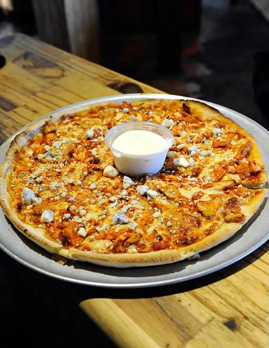 The Thunder Pizza at Jo's Famous Pizza in Edmond, Thursday, February 4, 2016. - GARETT FISBECK