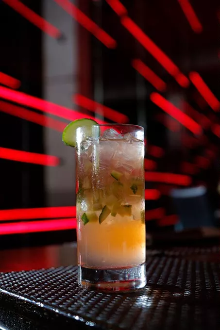 Cucumber Cooler at Red Prime Steakhouse in Oklahoma City, Monday, April 20, 2015. - GARETT FISBECK