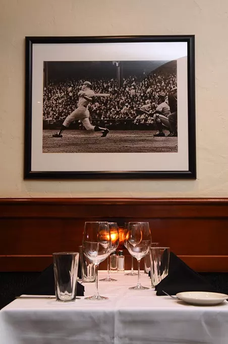 Mickey Mantle's Steakhouse dining room, 2-6-2015, Bricktown, Oklahoma City. - MARK HANCOCK