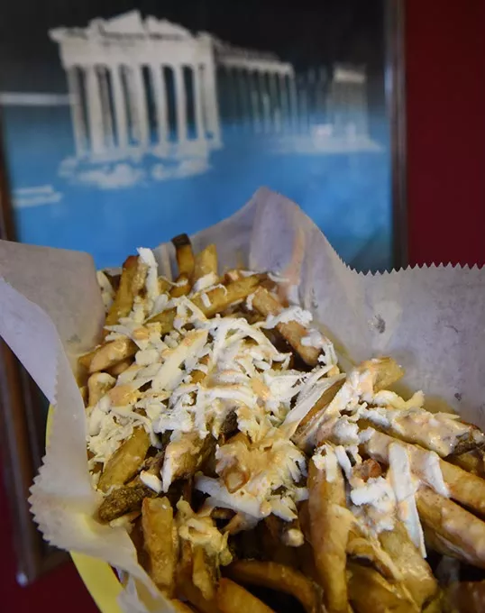 Bomber Fries at Akropolis, 1809 S. Air Depot in Midwest City, Oklahoma, 12-16-15. - MARK HANCOCK