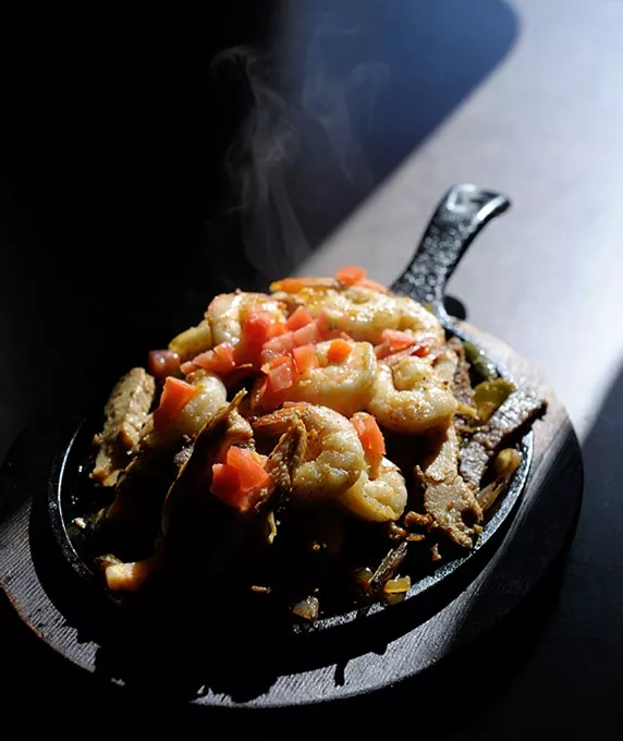 Combo fajitas at La Luna in Oklahoma City, Wednesday, Nov. 19, 2014. - GARETT FISBECK