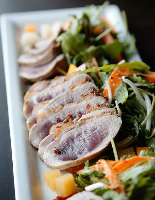 Duck Salad at Covell Park in Edmond, Thursday, May 14, 2015. - GARETT FISBECK