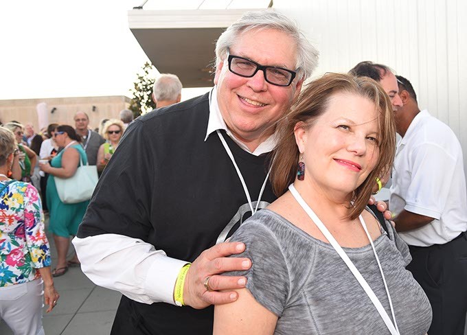 John Koon and Susan Randall attending the OKCMOA opening night rooftop party for the DeadCenter Film Festival, 6-11-2015.  Mark Hancock