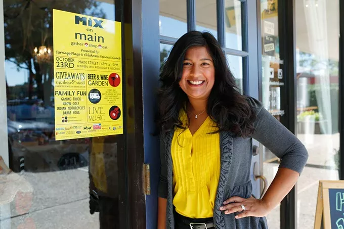 Vilona Michael, marketing director for Mix on Main, poses for a photo in Norman, Thursday, Oct. 15, 2015. - GARETT FISBECK