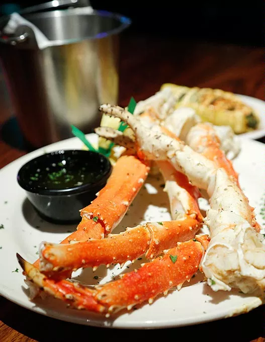 King Crab Legs at Trapper's Fish Camp in Oklahoma City, Friday, Aug. 28, 2015. - GARETT FISBECK