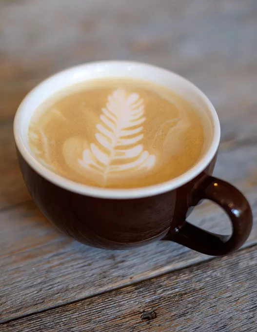 Latte at Rick's Fine Chocolates and Coffee in Guthrie, Tuesday, May 9, 2017. - GARETT FISBECK