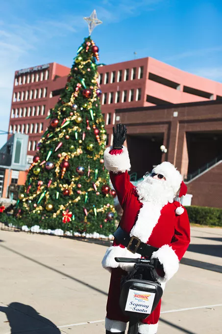 Santa makes a special visit to help celebrate the Bricktown Tree Lighting Festival. This year’s event is 5-7 p.m. Friday at 2 S. Mickey Mantle Drive. | Photo provided - QUIT NGUYEN