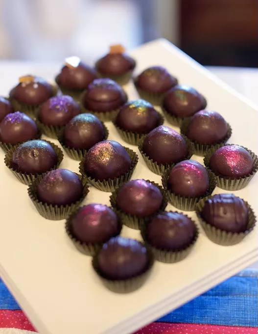 Chocolate Truffels at Cocoaphilia, Wednesday, Jan. 18, 2017. - GARETT FISBECK