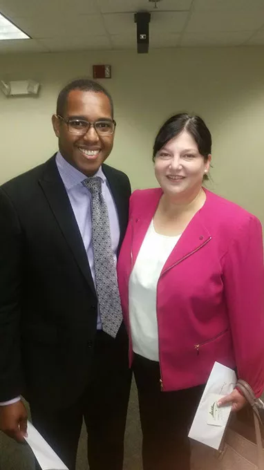 Eran Harrill and Oklahoma City Public Schools Superintendent Aurora Lora at a Black Chamber of Commerce Metro Oklahoma City event | Photo provided