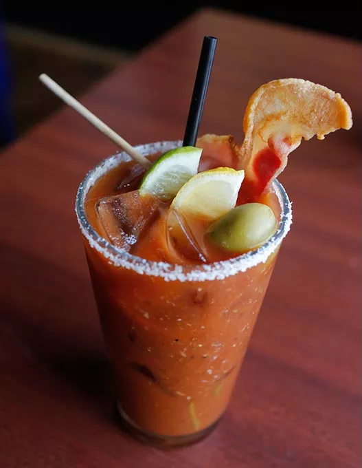 Bacon Bloody Mary at Bacon, Tuesday, Oct. 3, 2017. - GARETT FISBECK