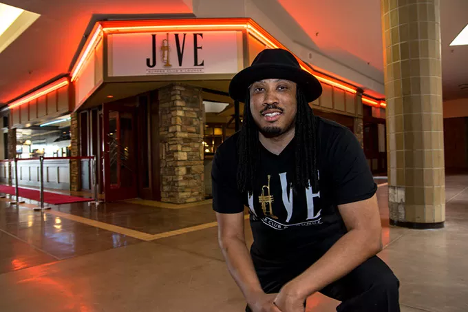 Owner David Threatt outside Jive Supper Club & Lounge, inside Plaza Mayor at the Crossroads mall, in OKC, 04-04-17. - MARK HANCOCK