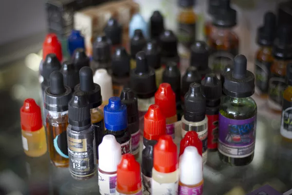 E-liquid flavors at 23rd Street Vapes | Photo Erick Perry