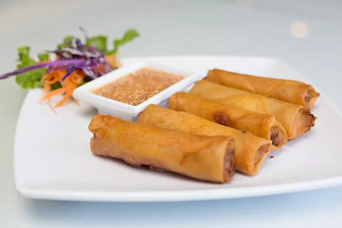 Thai House serves Thai fried spring rolls on Monday June 27, 2016 in Oklahoma City. - EMMY VERDIN