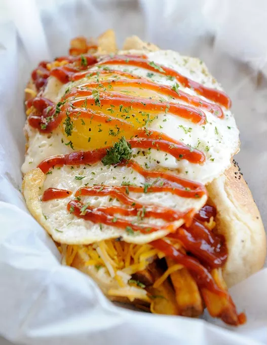 Hair of the Dog at Mutt's Amazing Hot Dogs in Oklahoma City, Thursday, March 26, 2015. - GARETT FISBECK