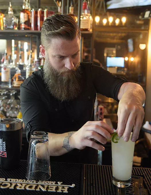 Thomas Kimbrough makes a Firefly at The Union@SOSA, Wednesday, July 19, 2017. - GARETT FISBECK