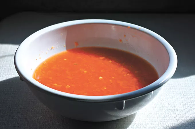 Habanero and ghost pepper salsa at Chelino’s Mexican Restaurant, 1605 N. Meridian Ave. (Greg Elwell)