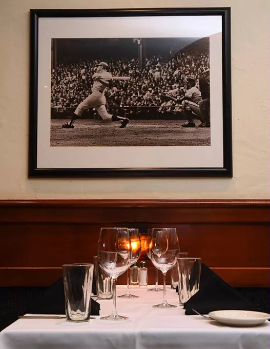 Mickey Mantle's Steakhouse dining room, 2-6-2015, Bricktown, Oklahoma City. - MARK HANCOCK