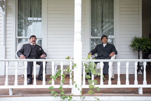 Oneida actor Graham Greene and Comanche actor Gil Birmingham portray Douglas Johnston and T. B. Fisher in Te Ata. (Photo Chickasaw Nation / provided)